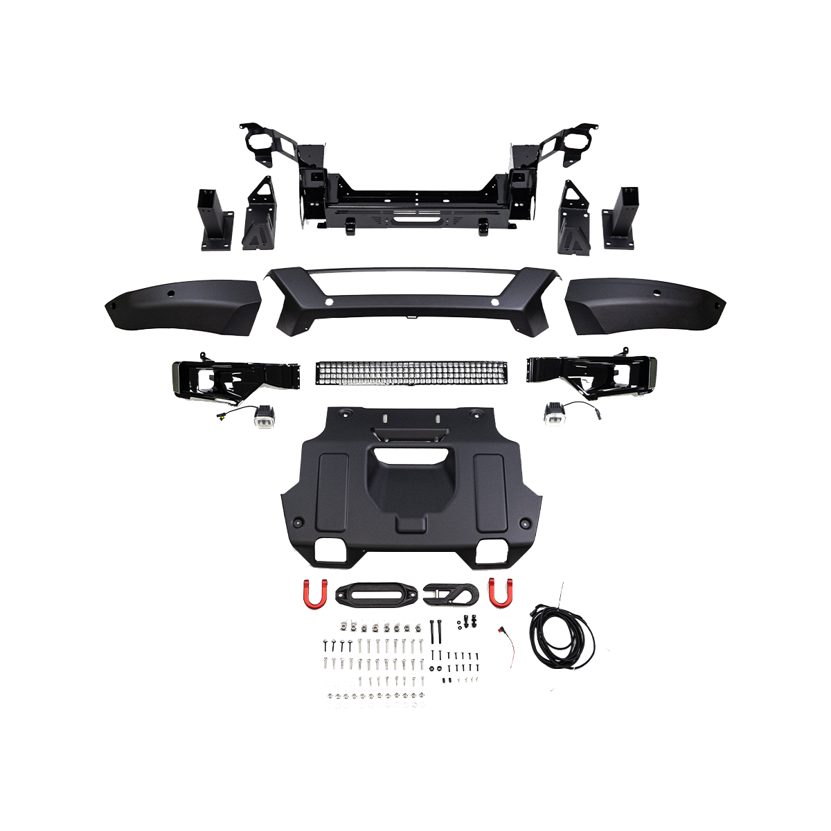 Metal front bumper for Land Rover Defender 90 / 110 / 130