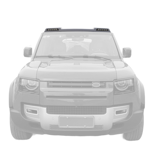 2-Lamp Short Roof Light Bar  (ABS & Carbon Fiber)