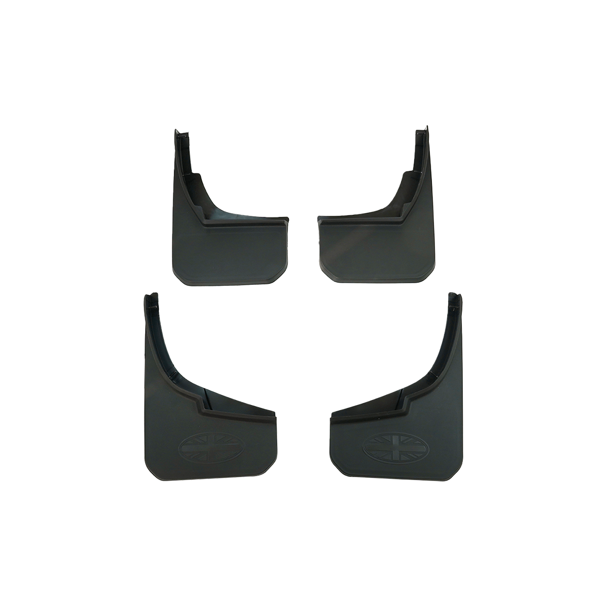 Black ABS Mud Flaps - Compatible with Defender 130