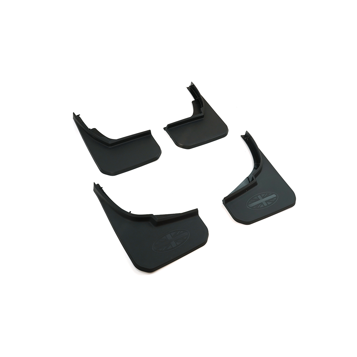 Black ABS Mud Flaps - Compatible with Defender 130