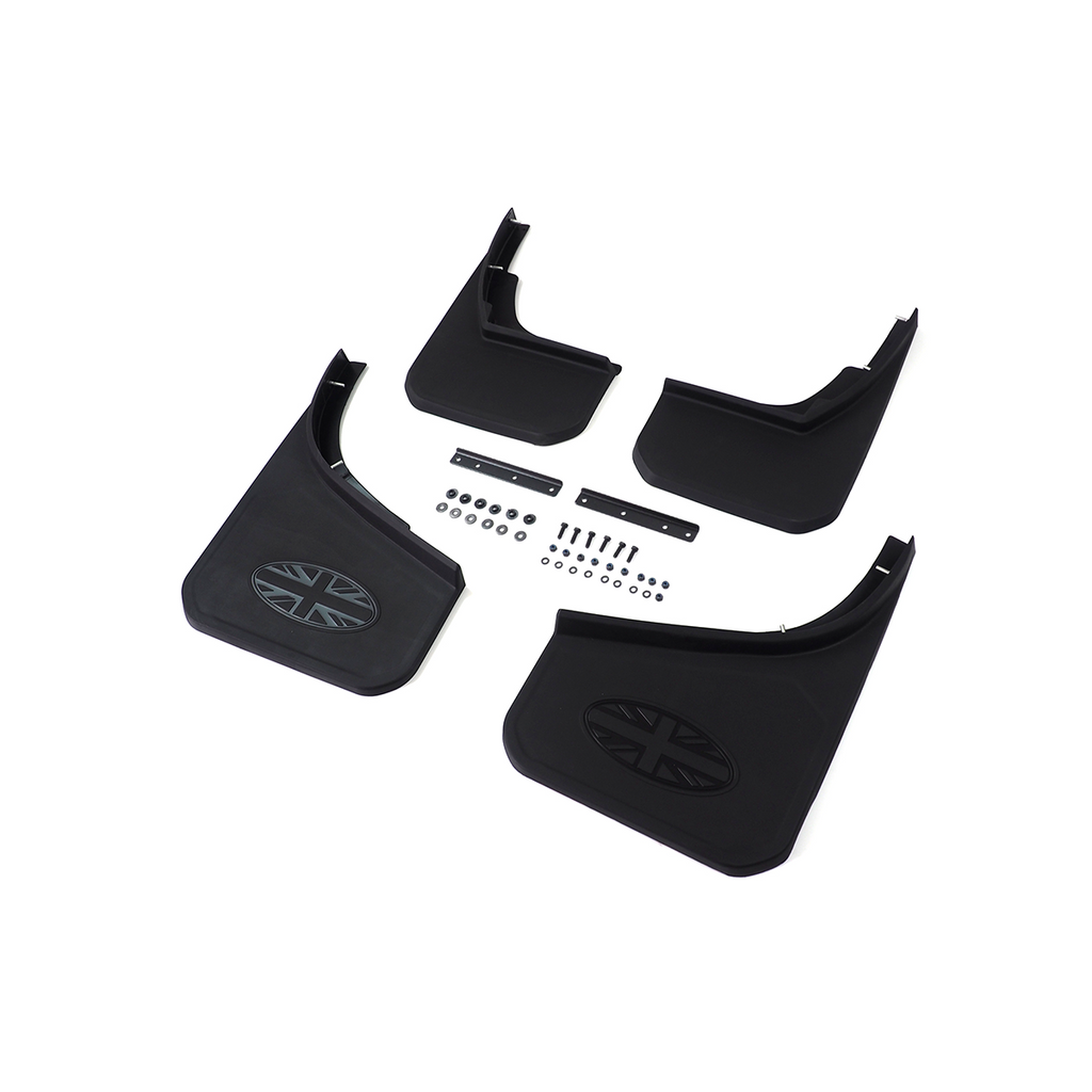 Black ABS Mud Flaps - Compatible with Defender 130