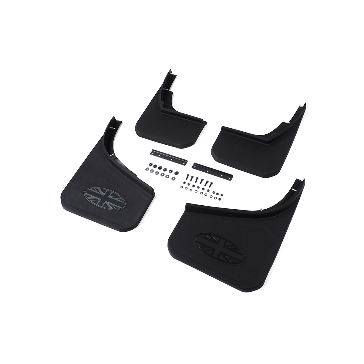 Black ABS Mud Flaps - Compatible with Defender 130