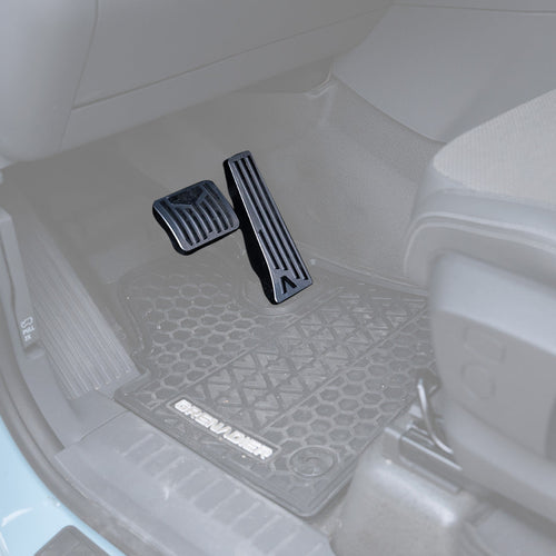 Accelerator & Brake Pedal Covers - Anti-Slip Aluminium (Black / Blue / Silver)