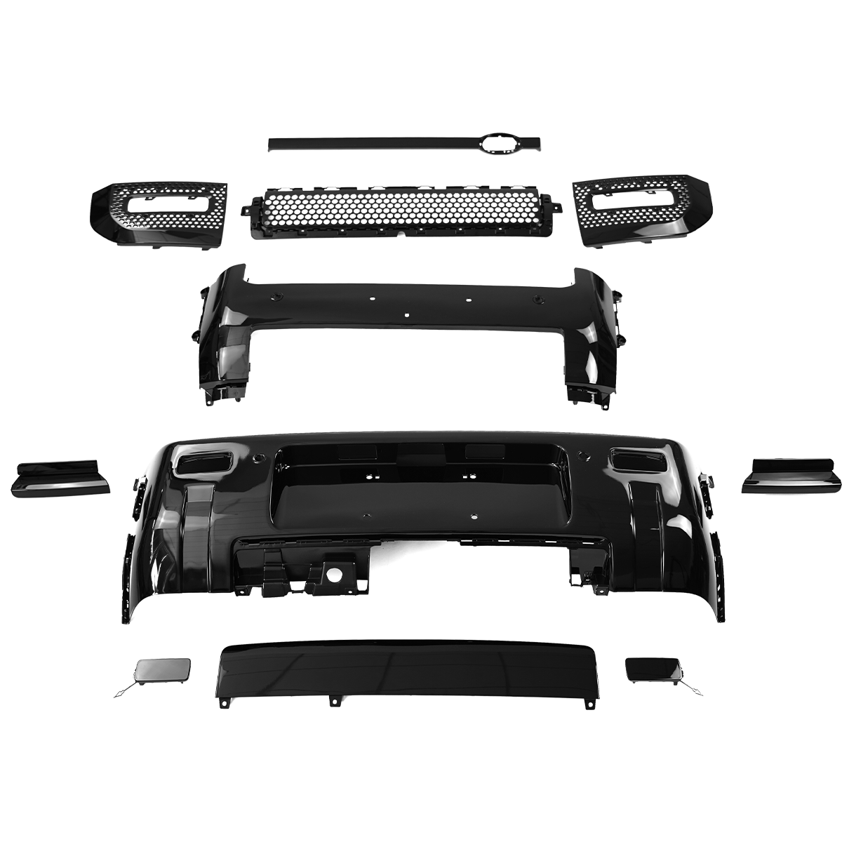 Gloss Black Full Body Styling Kit For Defender