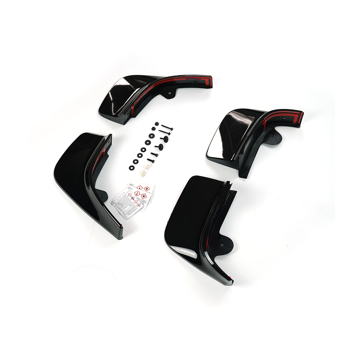 Gloss Black Mudguards - PP Material - Range Rover L460