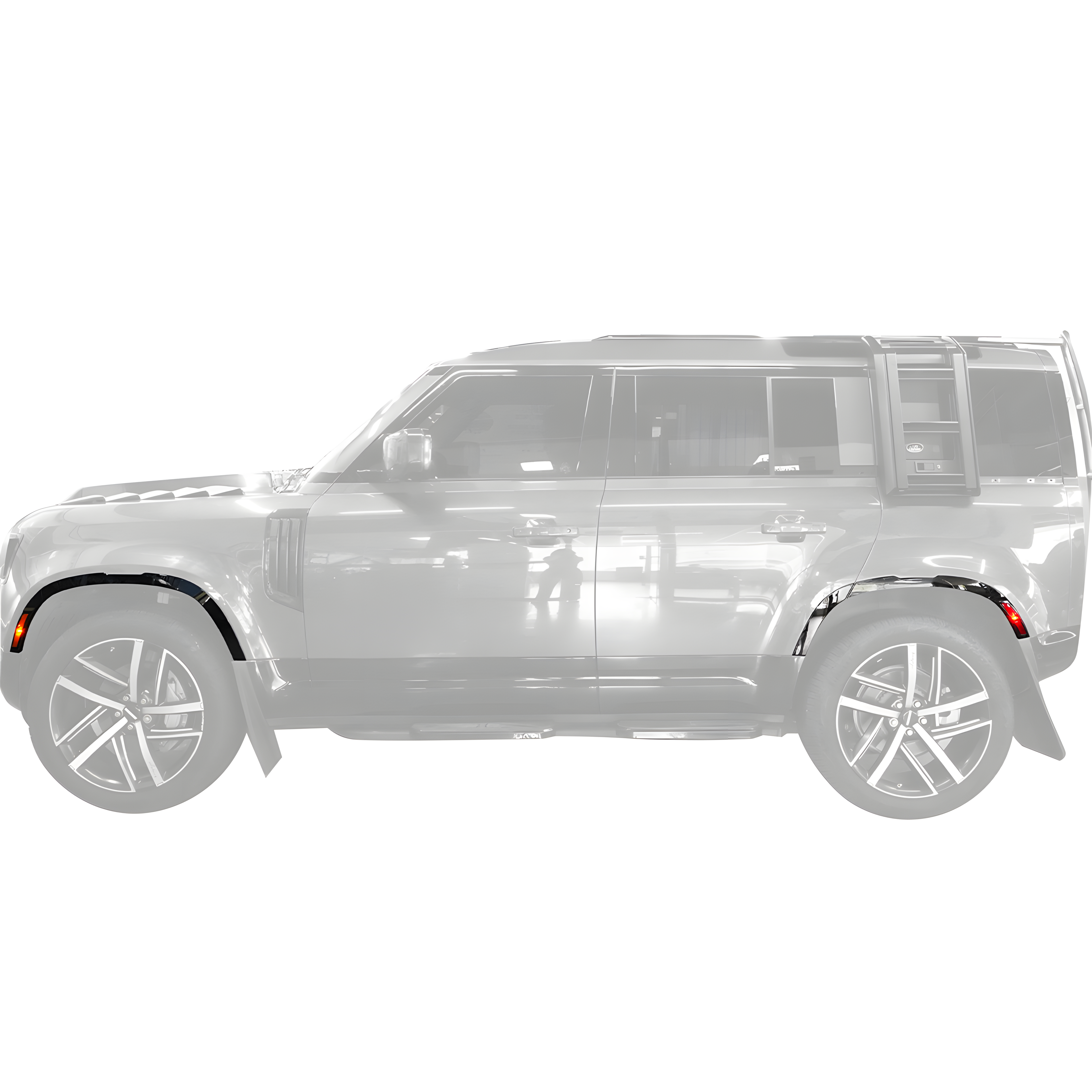 Carbon Fiber Fender Flares with LED Lights