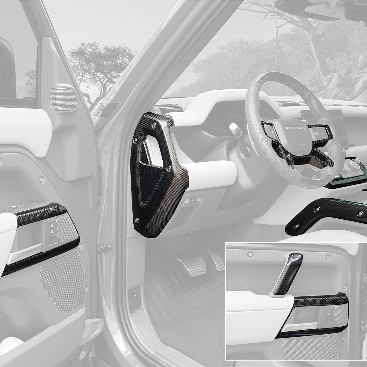 Carbon Fiber Style Interior Trim Kit  LHD & RHD Compatible