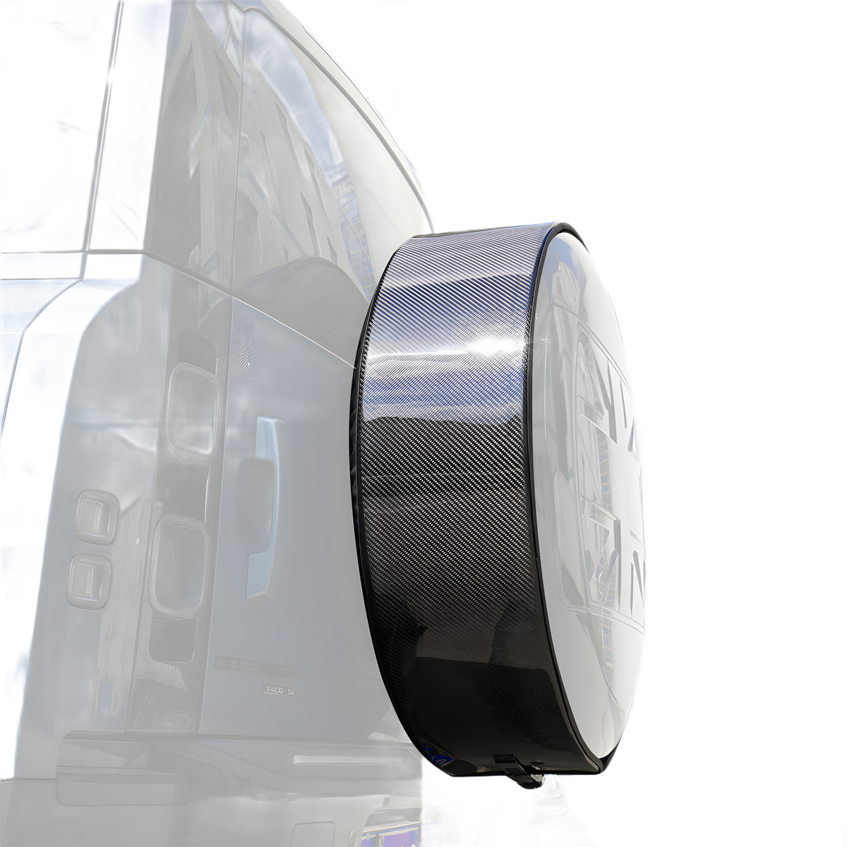Carbon Fibre Outer Ring for Spare Tyre Cover