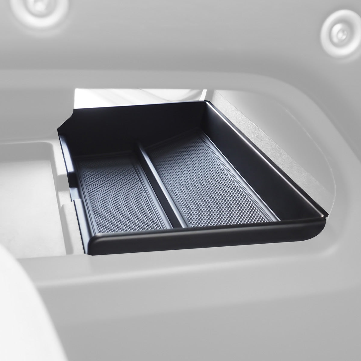 Center Console Lower Storage Tray  (Silicone & Flocked Options)