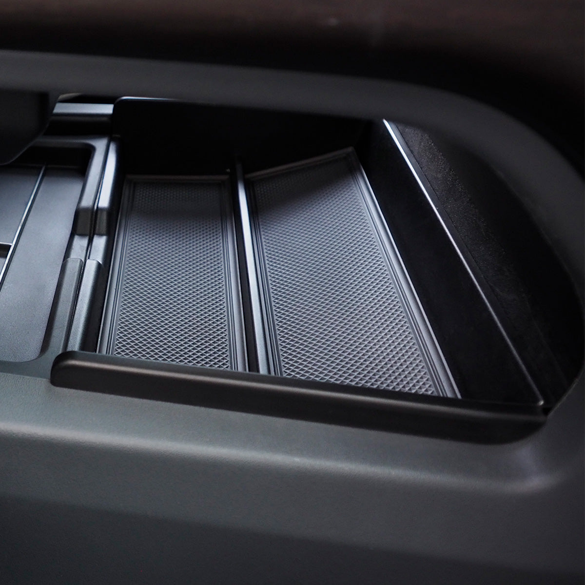 Center Console Lower Storage Tray  (Silicone & Flocked Options)