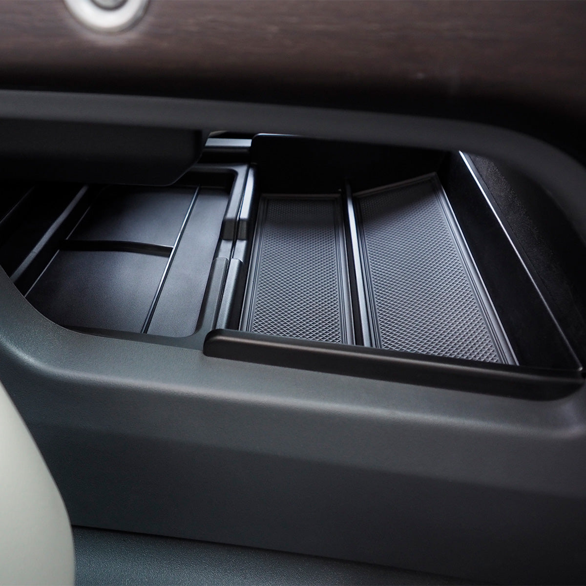 Center Console Lower Storage Tray  (Silicone & Flocked Options)