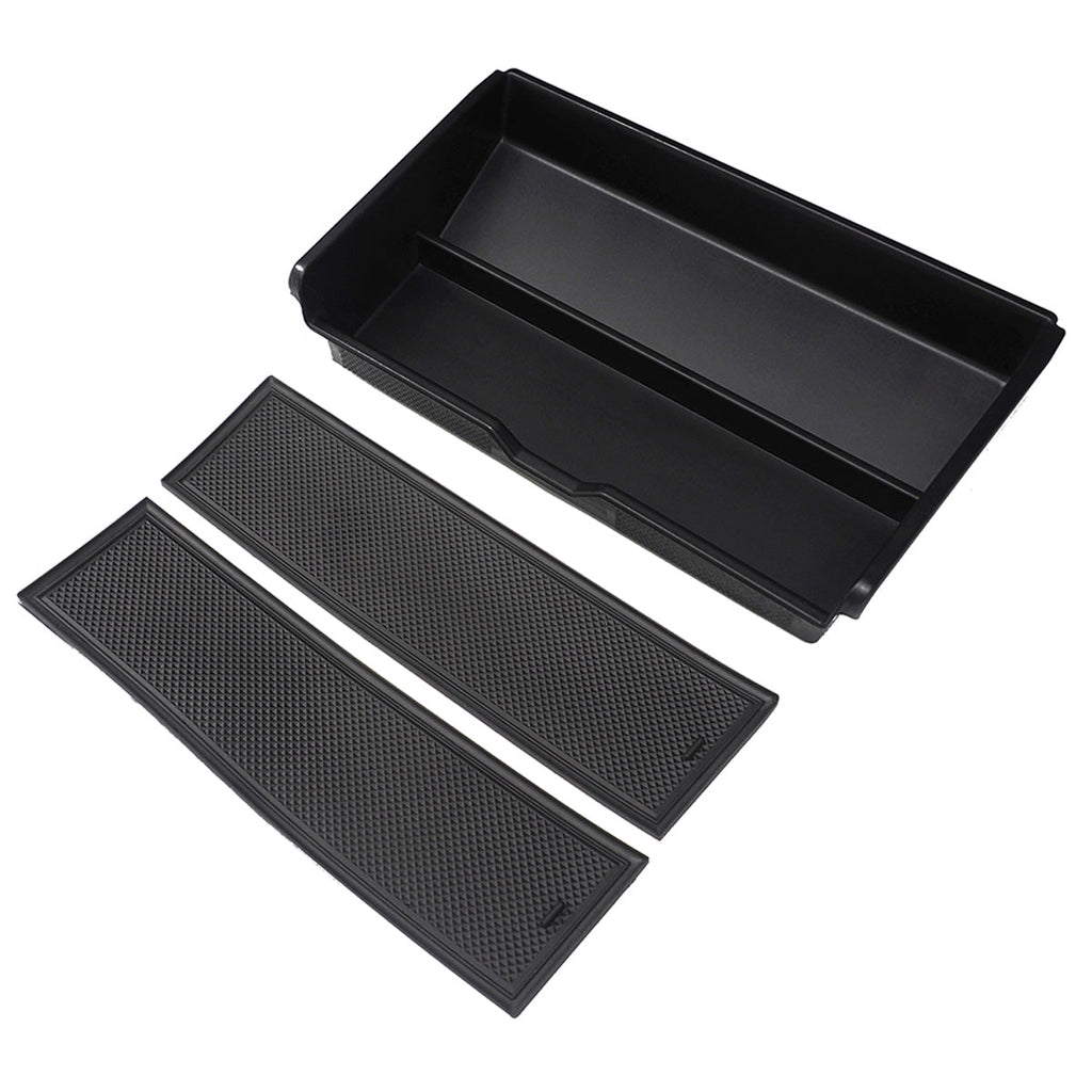Center Console Lower Storage Tray  (Silicone & Flocked Options)
