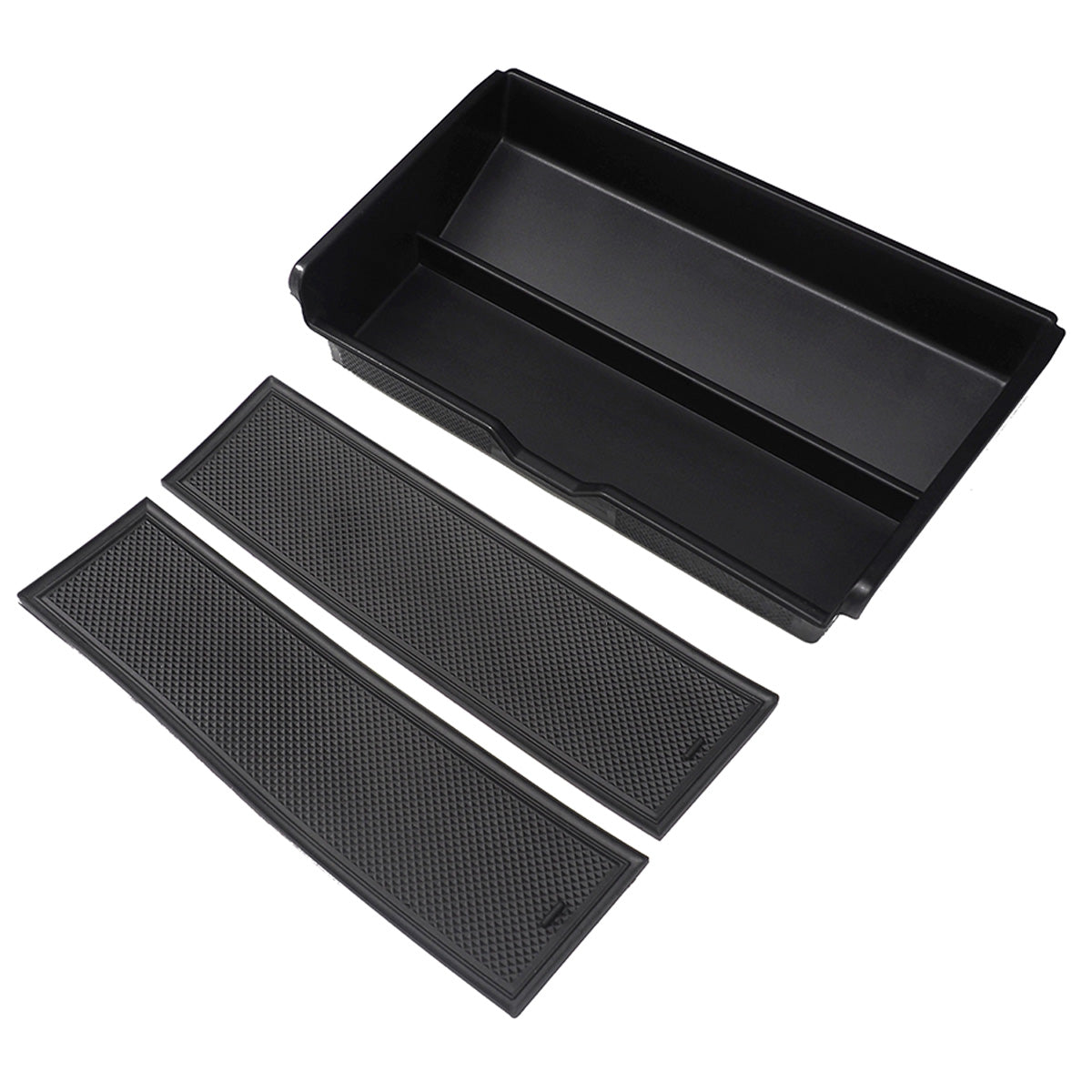 Center Console Lower Storage Tray  (Silicone & Flocked Options)