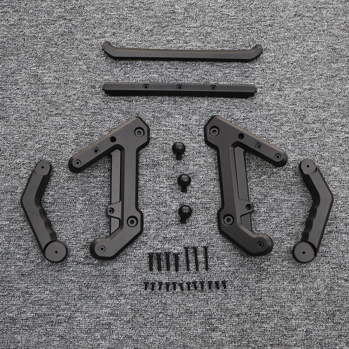 Black Aluminum Center Console Extension Bracket for Land Rover Defender