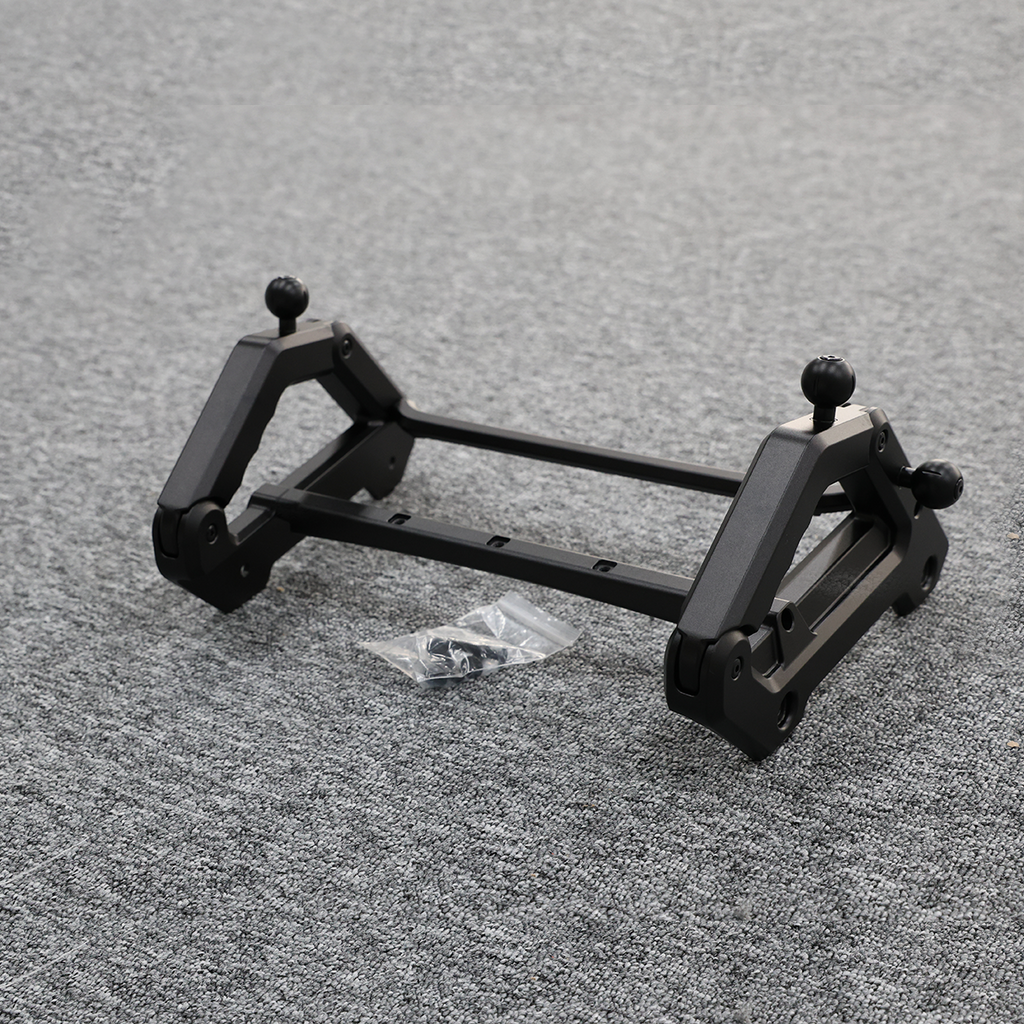 Black Aluminum Center Console Extension Bracket for Land Rover Defender