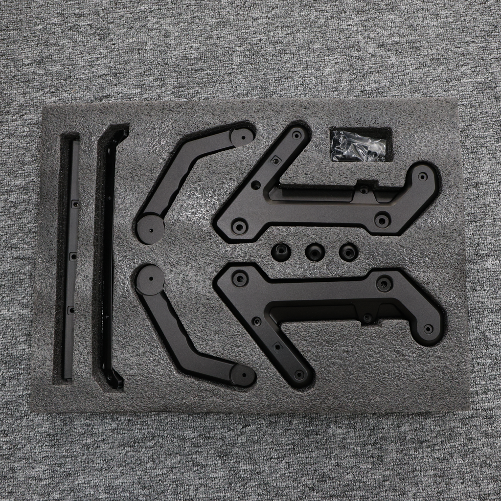 Black Aluminum Center Console Extension Bracket for Land Rover Defender