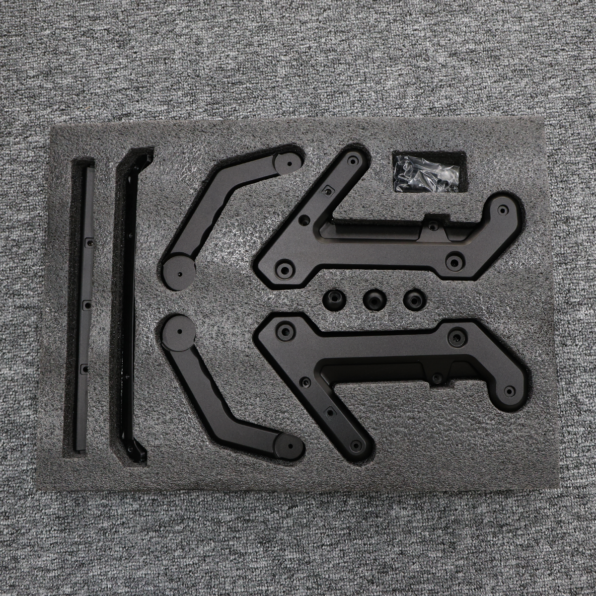 Black Aluminum Center Console Extension Bracket for Land Rover Defender