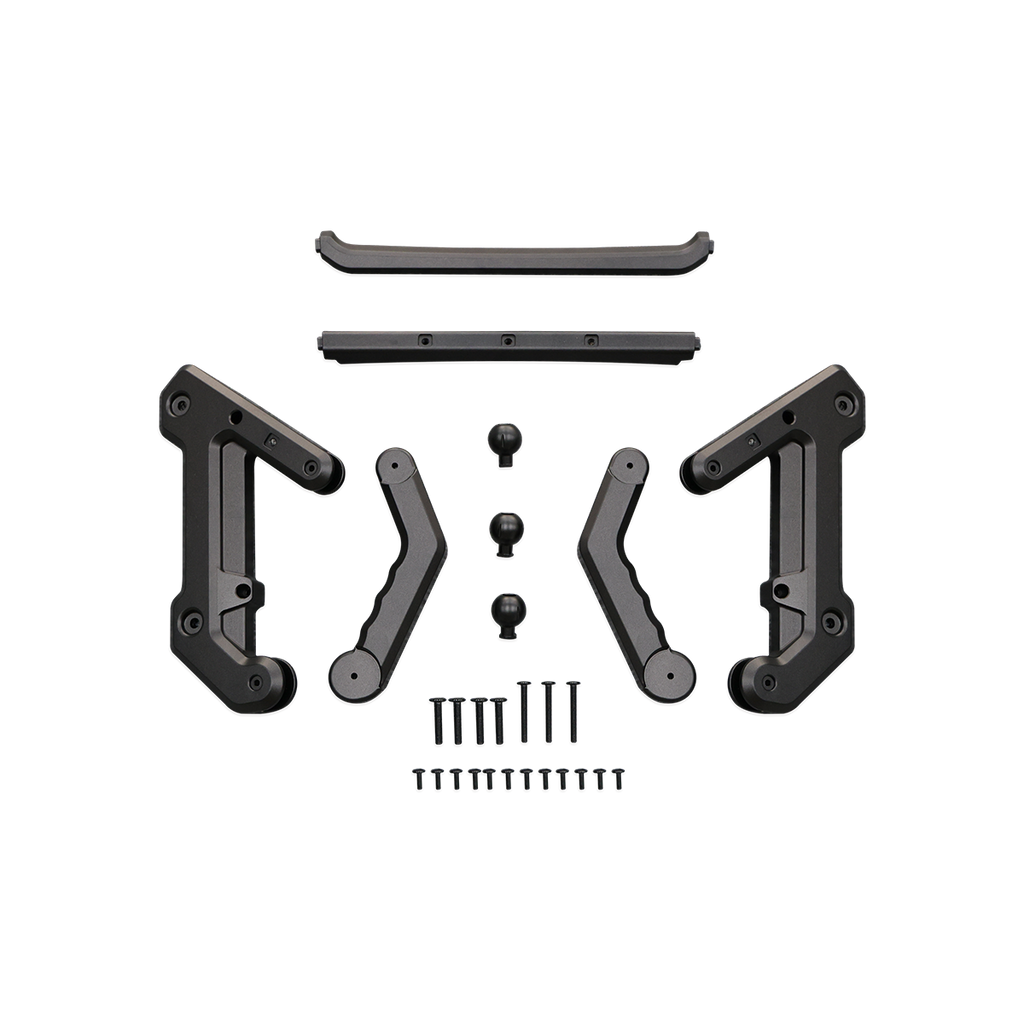 Black Aluminum Center Console Extension Bracket for Land Rover Defender