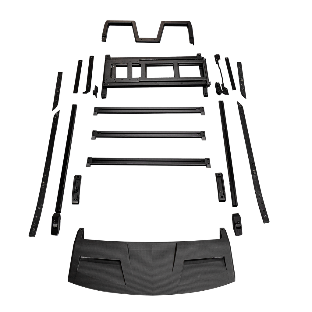 Carbon Fibre Roof Frame Ladder - Custom Fit for Defender 110 (Black)
