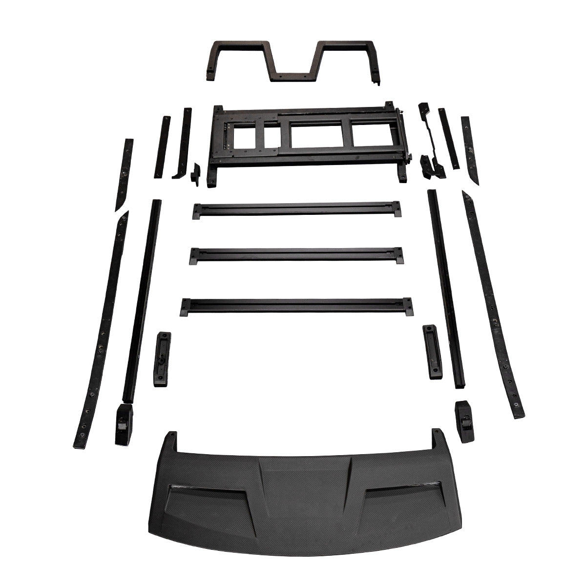 Carbon Fibre Roof Frame Ladder - Custom Fit for Defender 110 (Black)