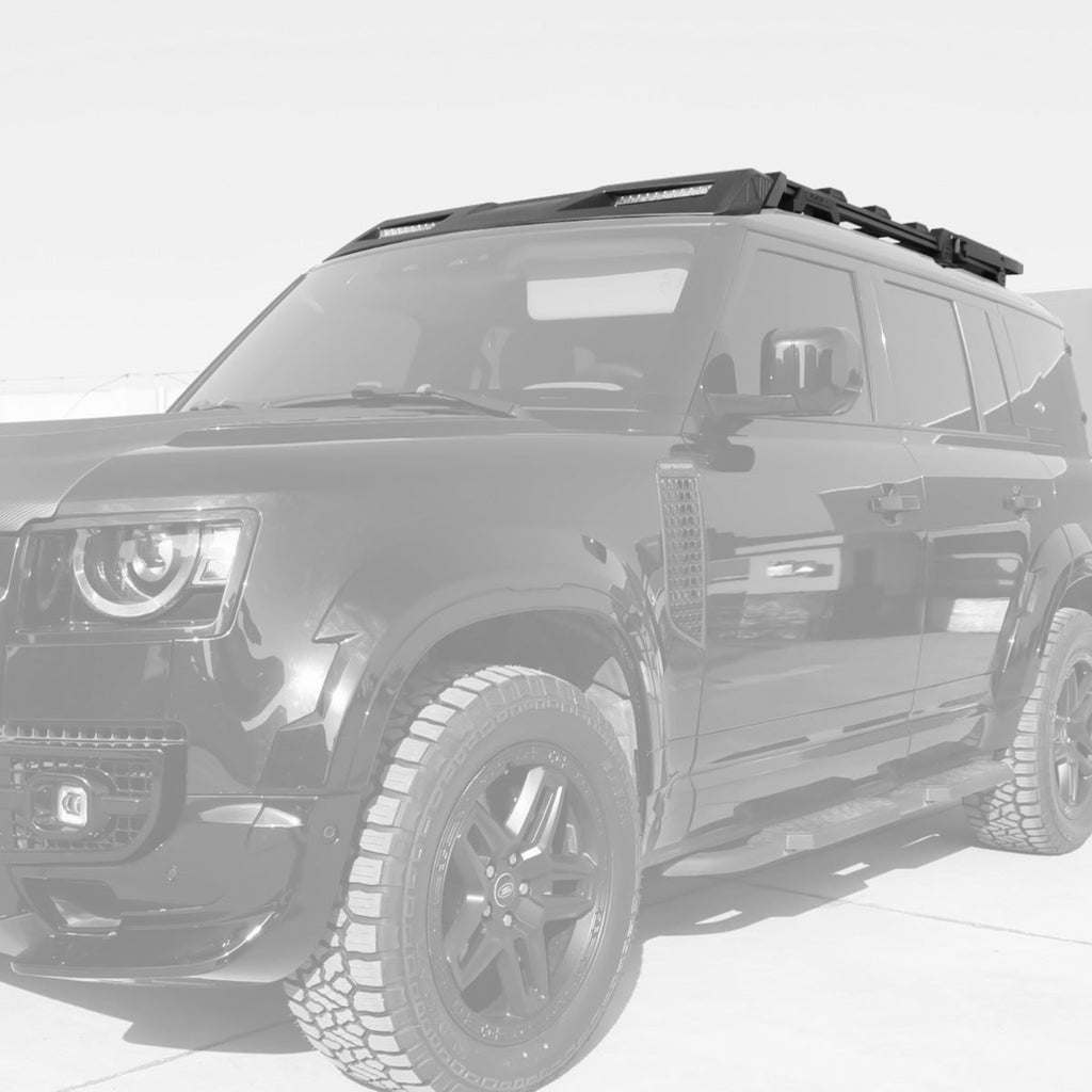 Carbon Fibre Roof Frame Ladder - Custom Fit for Defender 110 (Black)