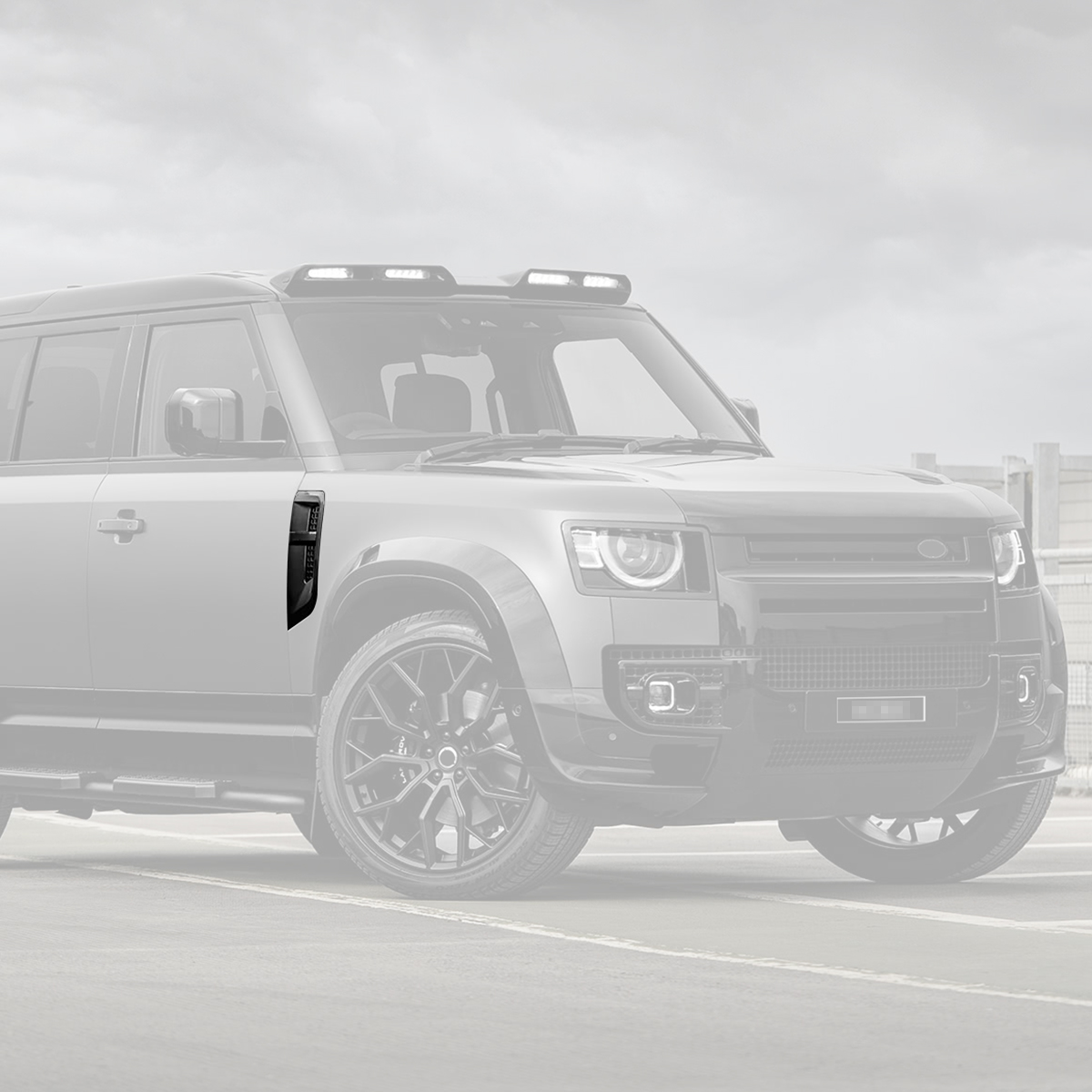 Defender Fender Vent Upgrade Kit - Durable Carbon Fiber/ABS Composite