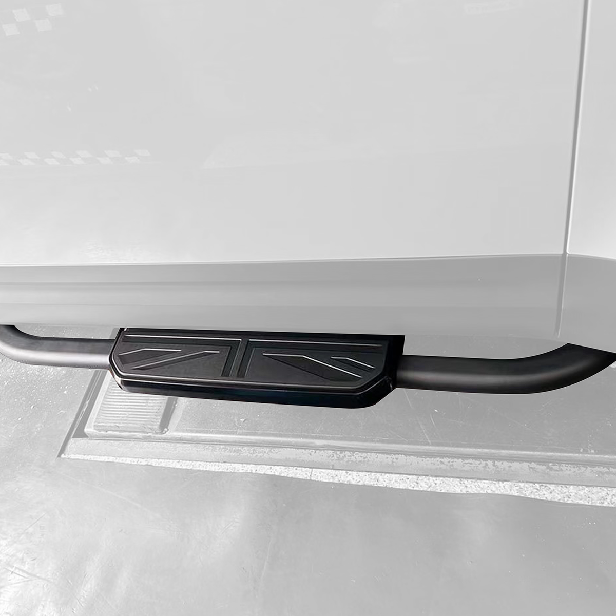 Aluminum Side Steps with Black/Silver Trim - Union Jack Design