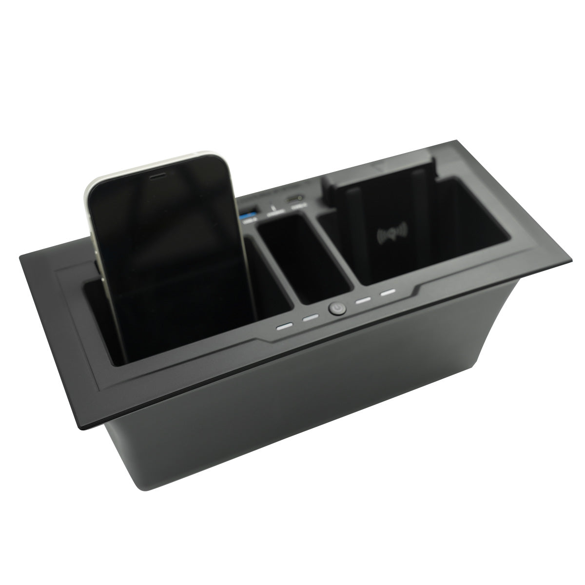 Dual Wireless Charging Console with USB Ports for Land Rover Defender 90/110/130