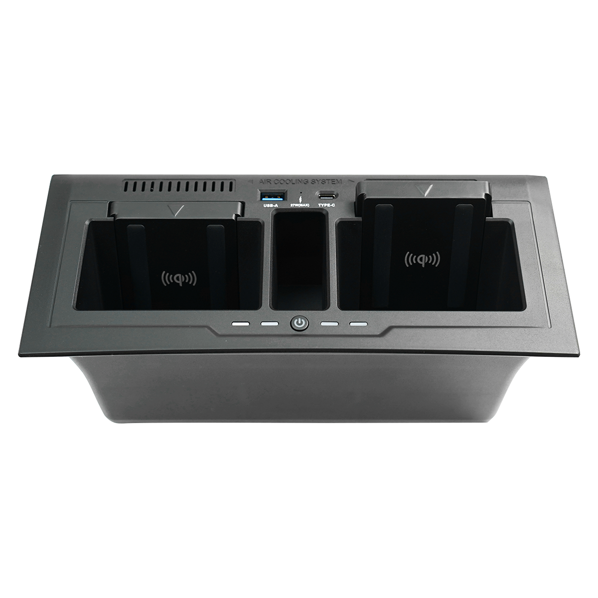 Dual Wireless Charging Console with USB Ports for Land Rover Defender 90/110/130