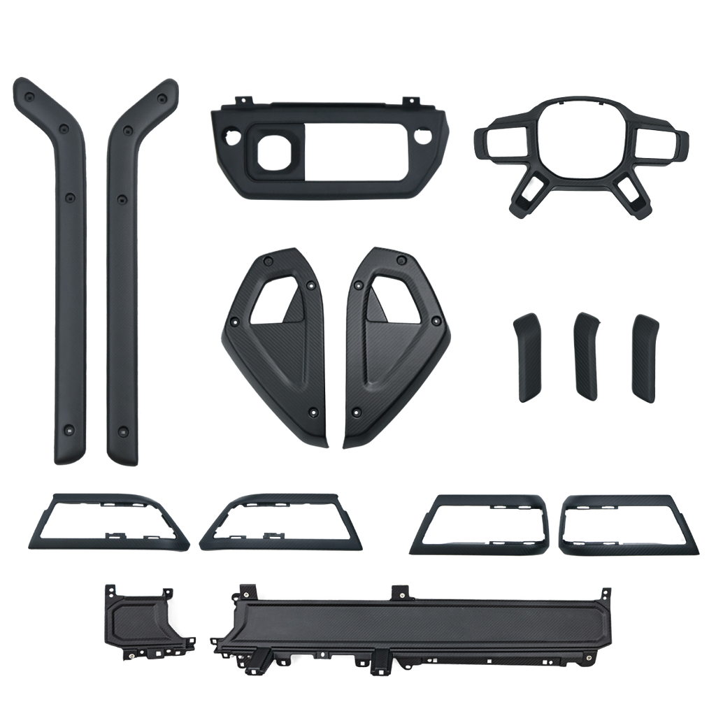 Matte Carbon Fibre Interior Trim Kit for Land Rover Defender 90 / 110