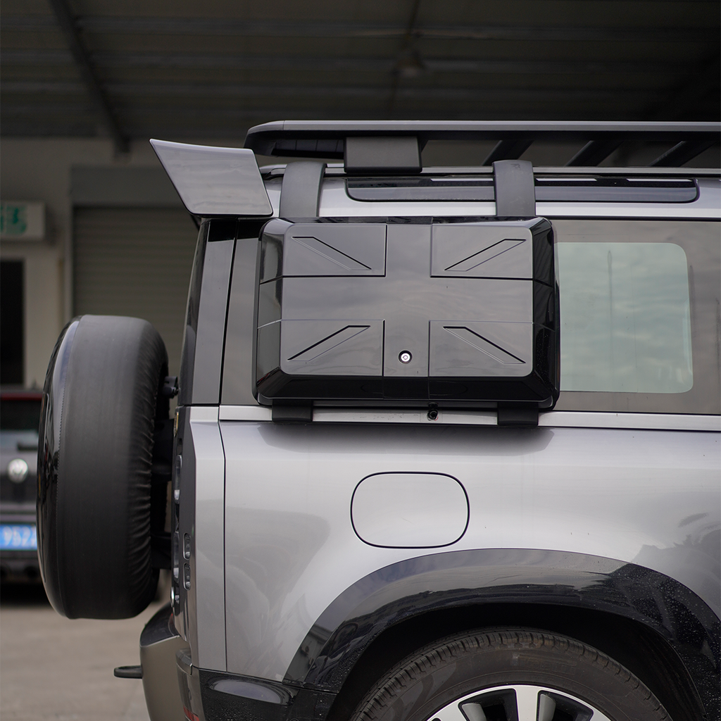 Double-Layer Rear Roof Spoiler - Gloss Black