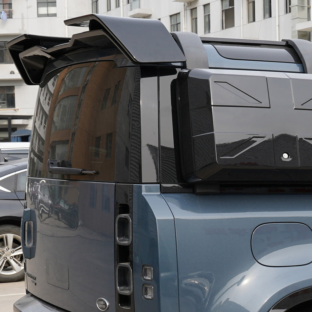 Double-Layer Rear Roof Spoiler - Gloss Black