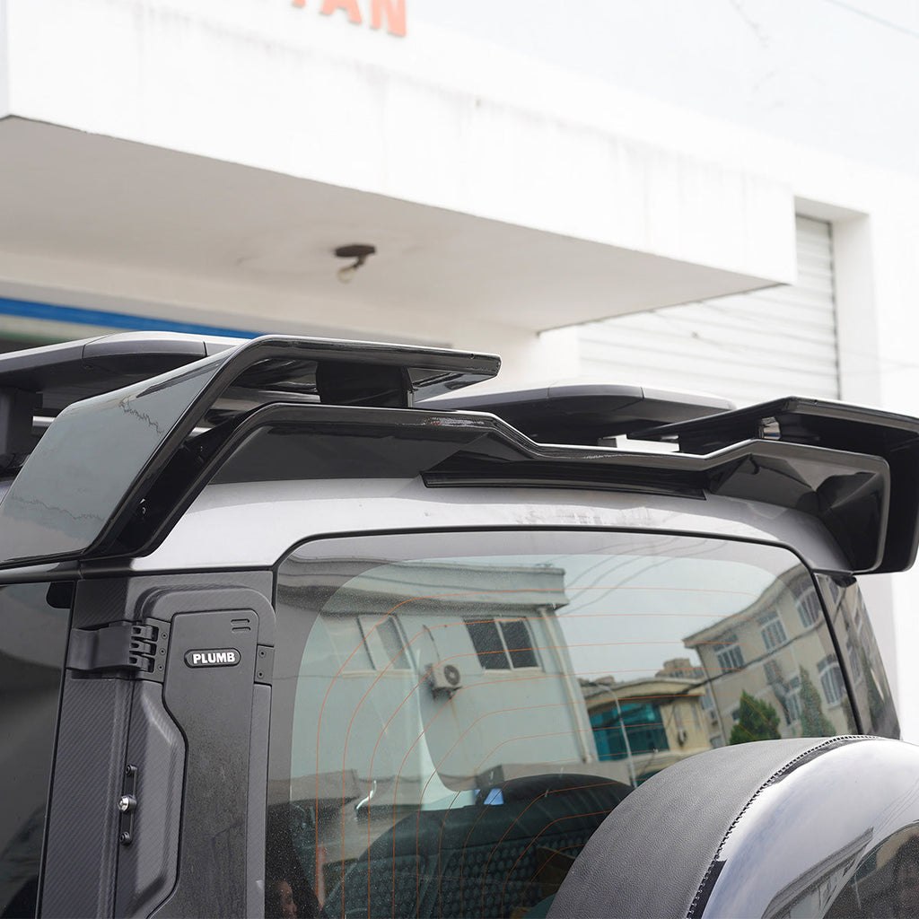 Double-Layer Rear Roof Spoiler - Gloss Black