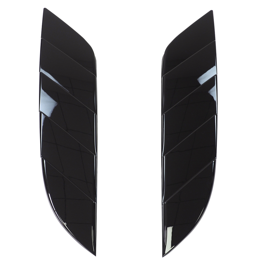Dual-Fin Bonnet Vent Trim for Defender 90/110/130 ¨C Black or Carbon Fibre