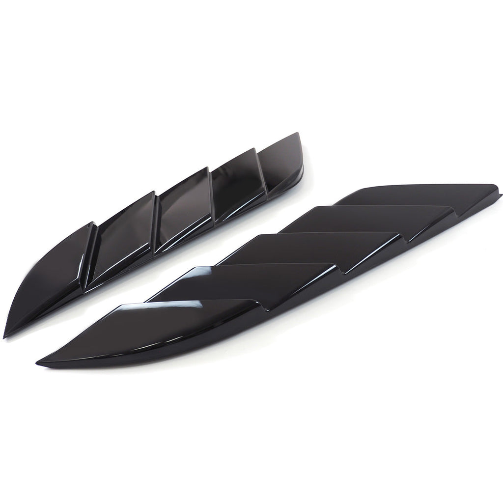 Dual-Fin Bonnet Vent Trim for Defender 90/110/130 ¨C Black or Carbon Fibre
