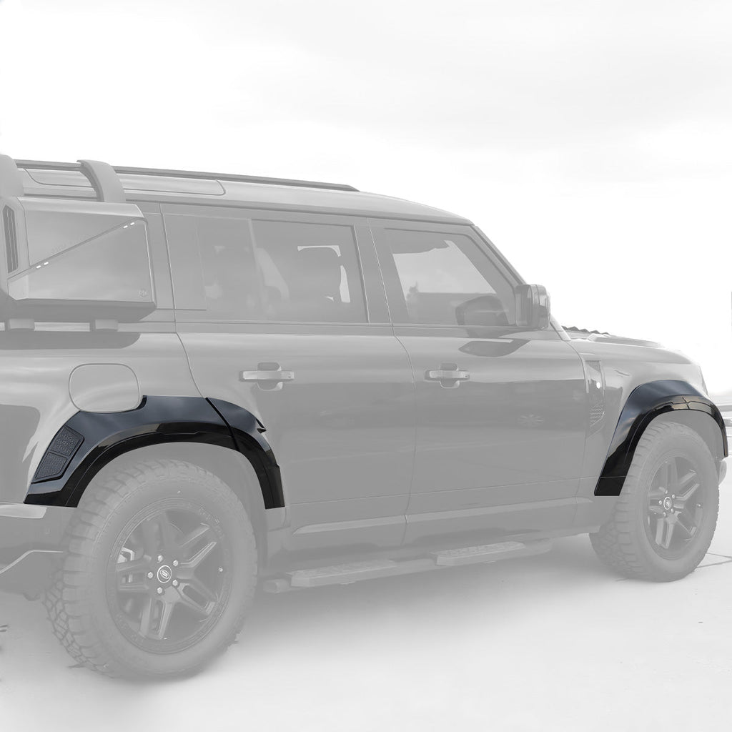 Extended Wheel Arch Kit for Defender 110 - Wide Profile, Painted Finish