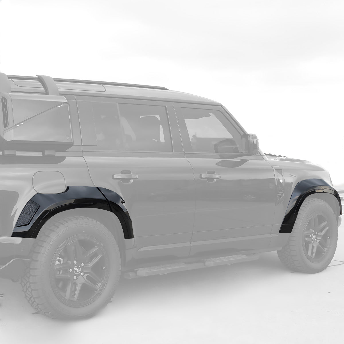 Extended Wheel Arch Kit for Defender 110 - Wide Profile, Painted Finish