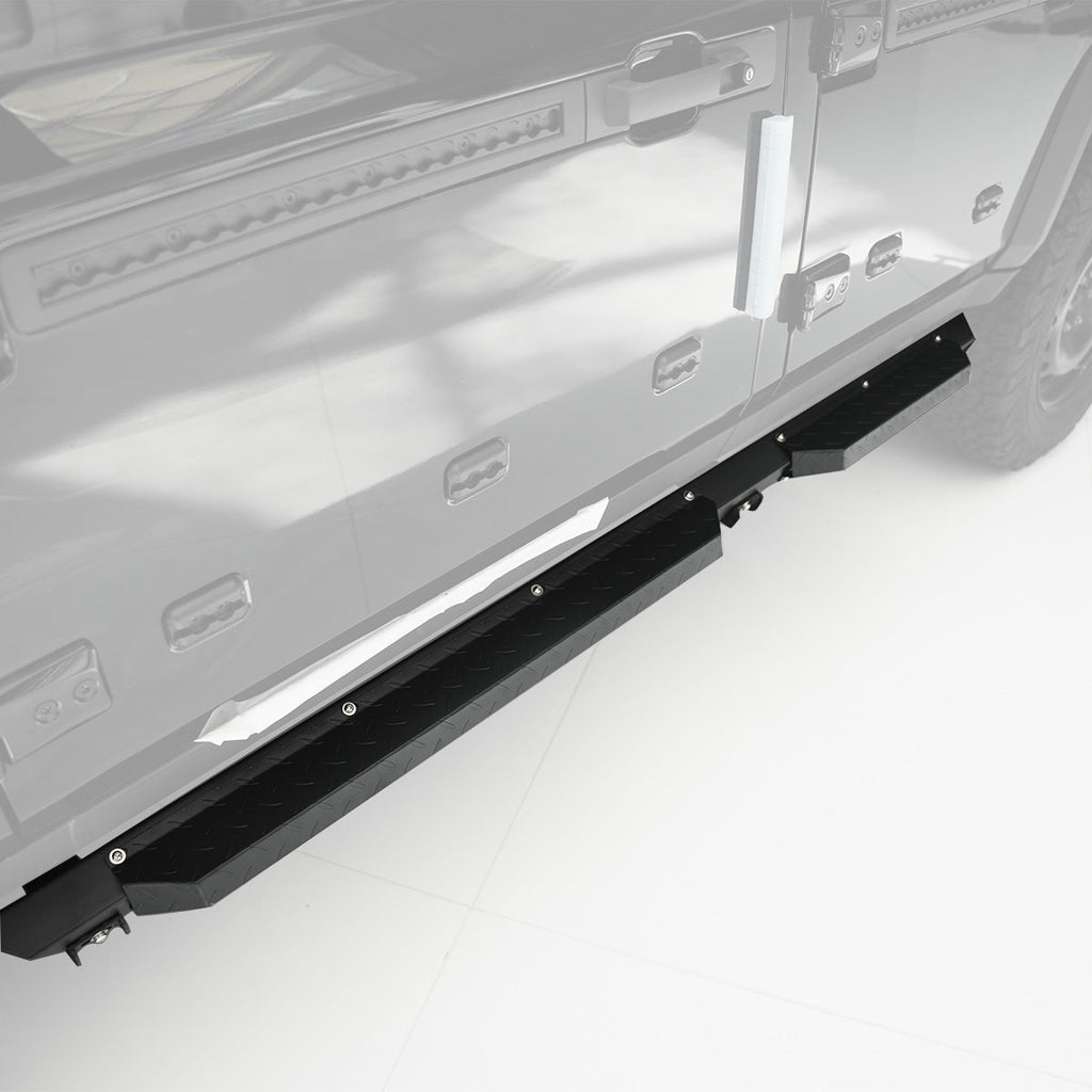 Fixed Side Steps (Quick-Release A Style) for INEOS Grenadier - Steel Bolt-On Design