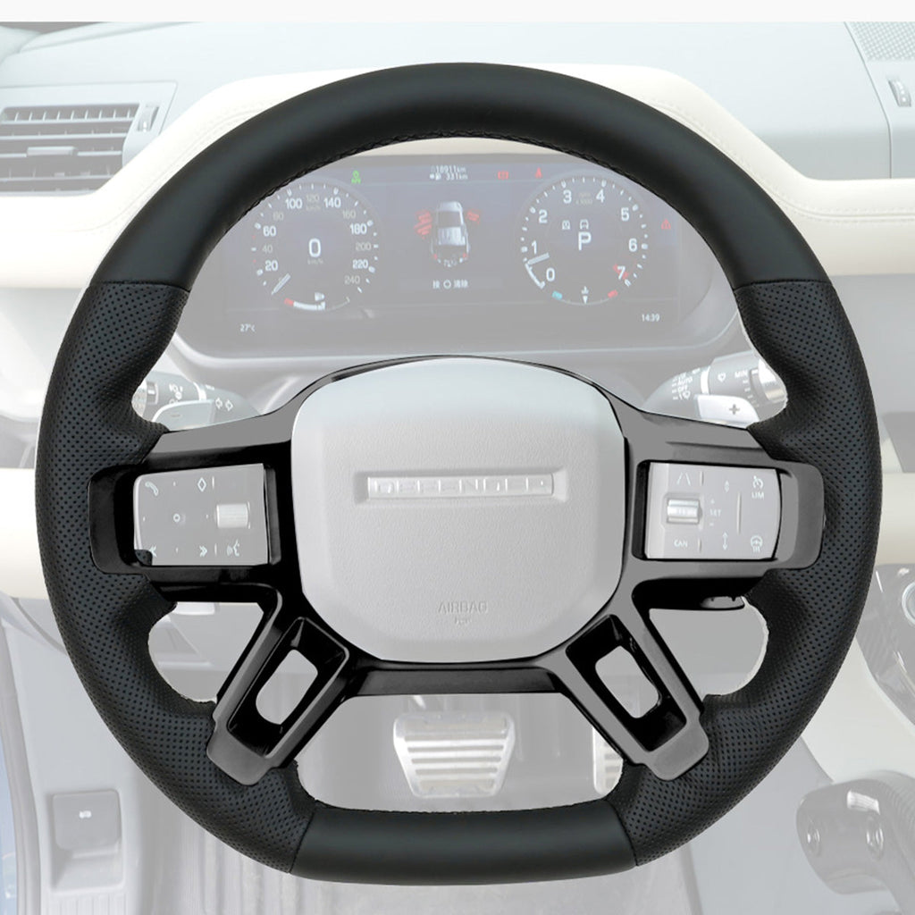 Flat-Bottom Perforated Steering Wheel  Nappa / Carbon Fiber + Nappa