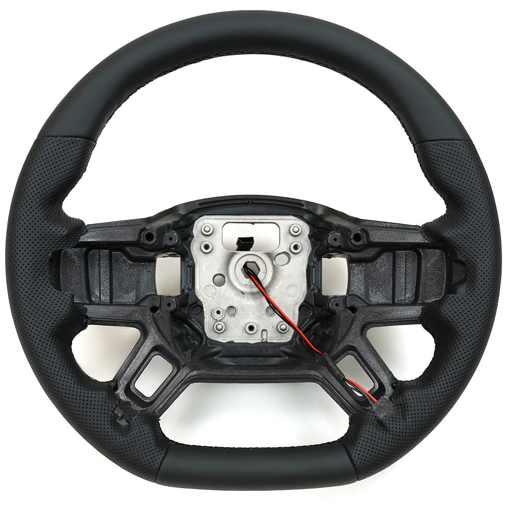 Flat-Bottom Perforated Steering Wheel  Nappa / Carbon Fiber + Nappa