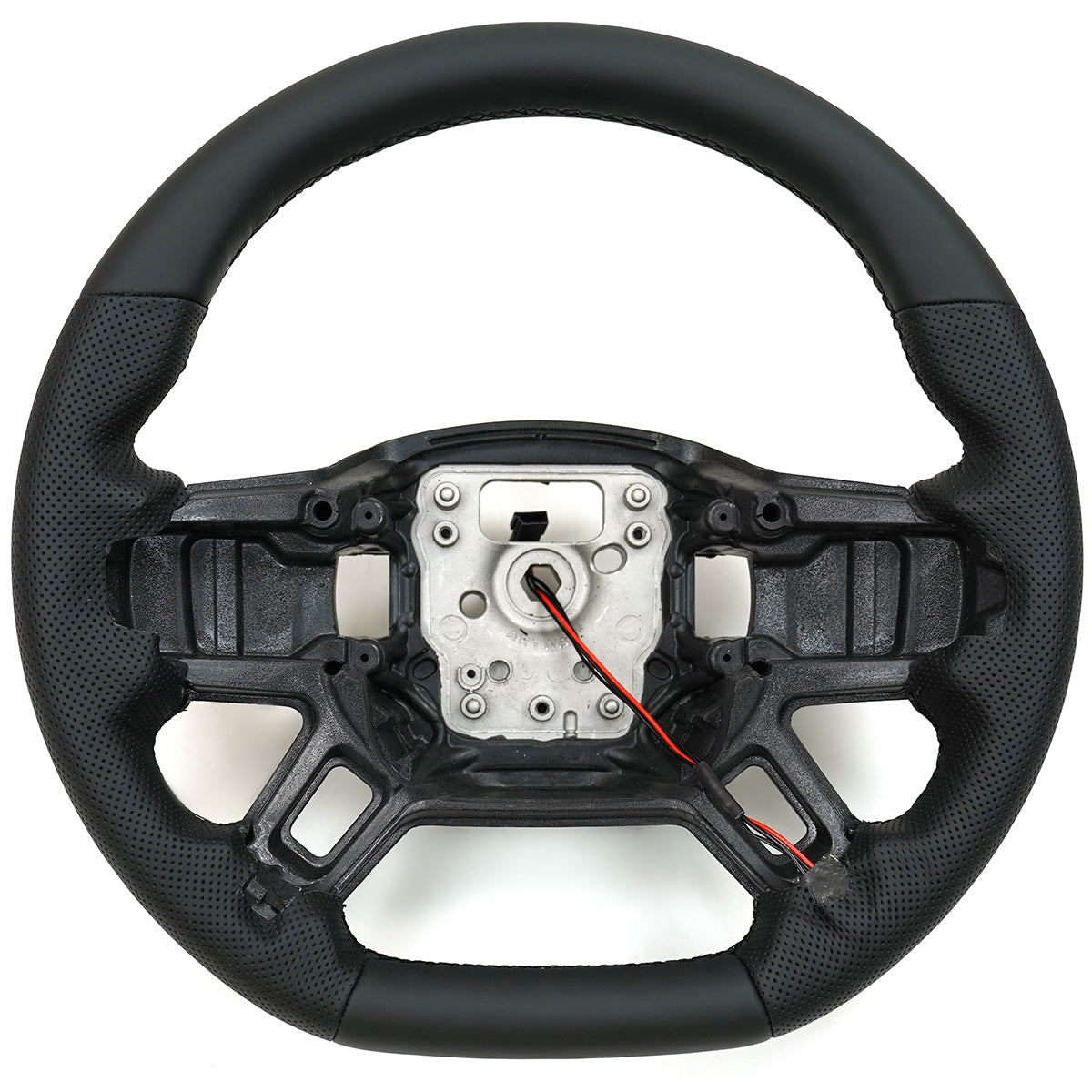 Flat-Bottom Perforated Steering Wheel  Nappa / Carbon Fiber + Nappa