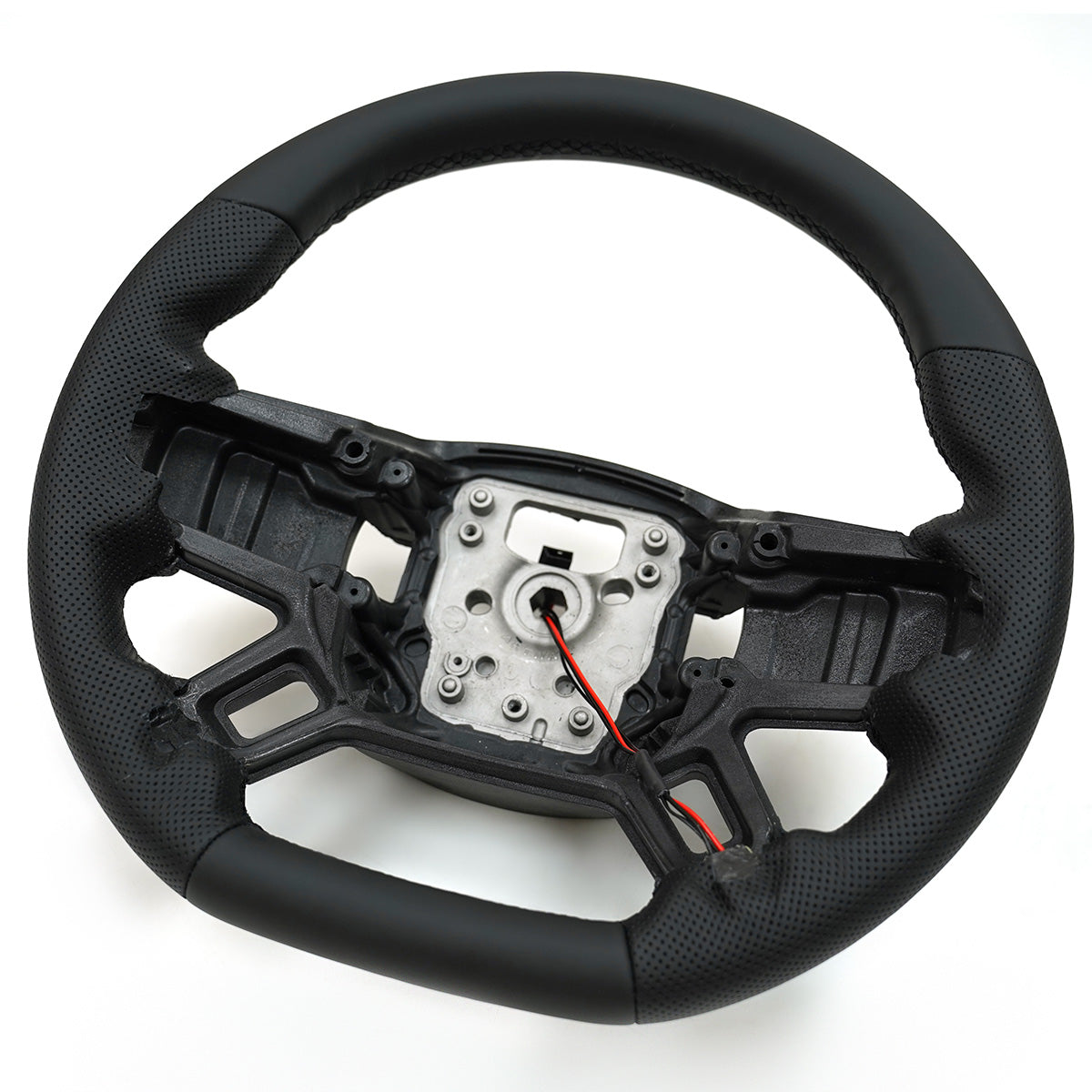 Flat-Bottom Perforated Steering Wheel  Nappa / Carbon Fiber + Nappa
