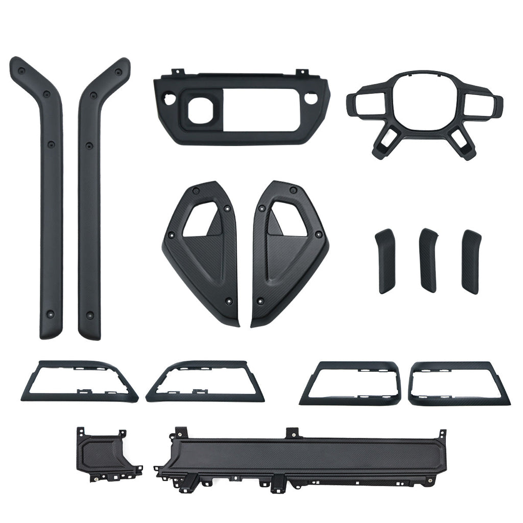 Matte Carbon Fibre Interior Trim Kit for Land Rover Defender 90 / 110
