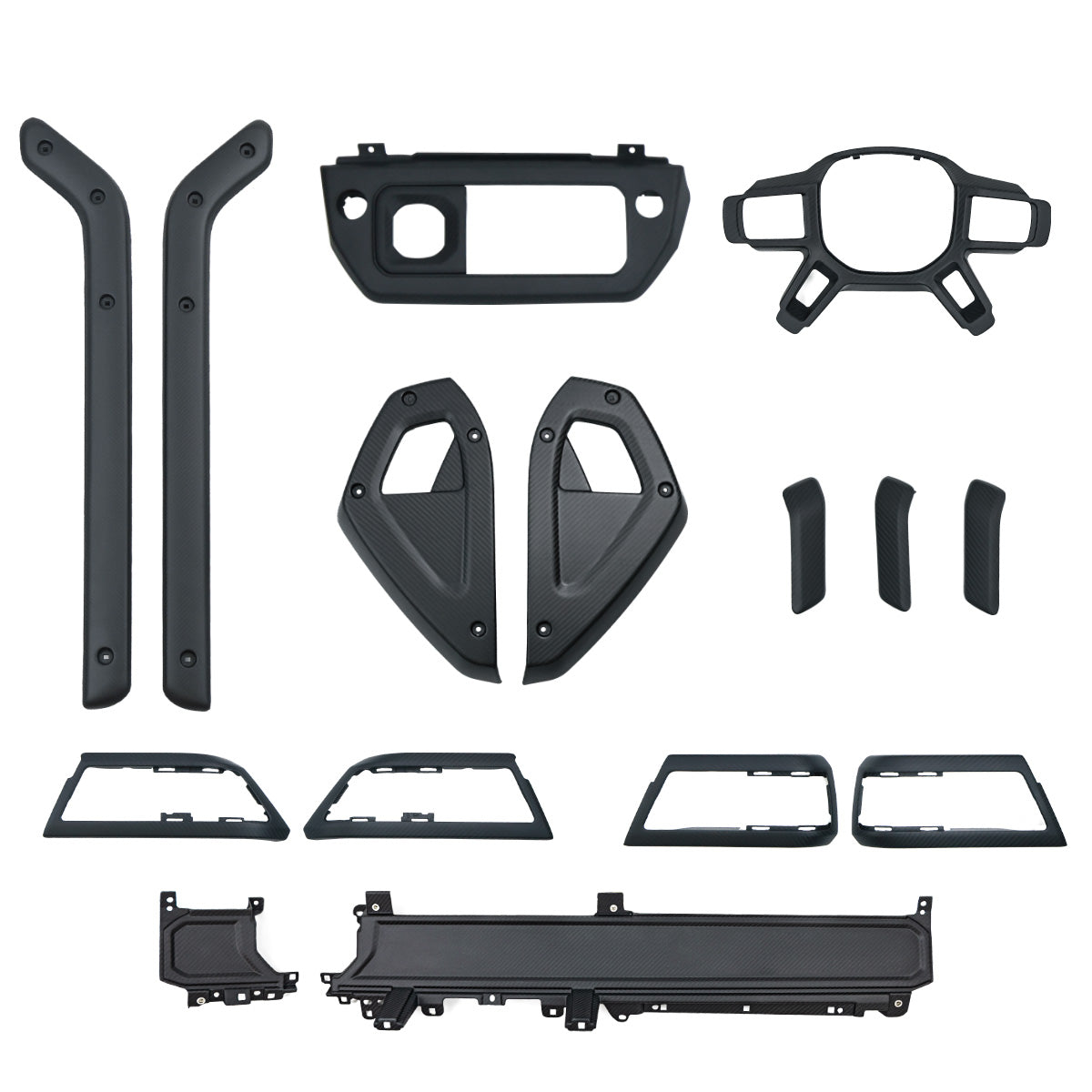 Matte Carbon Fibre Interior Trim Kit for Land Rover Defender 90 / 110