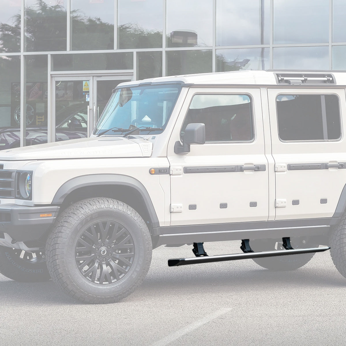 LED Electric Side Steps for INEOS Grenadier ¨C Aluminium Alloy Retractable Running Boards