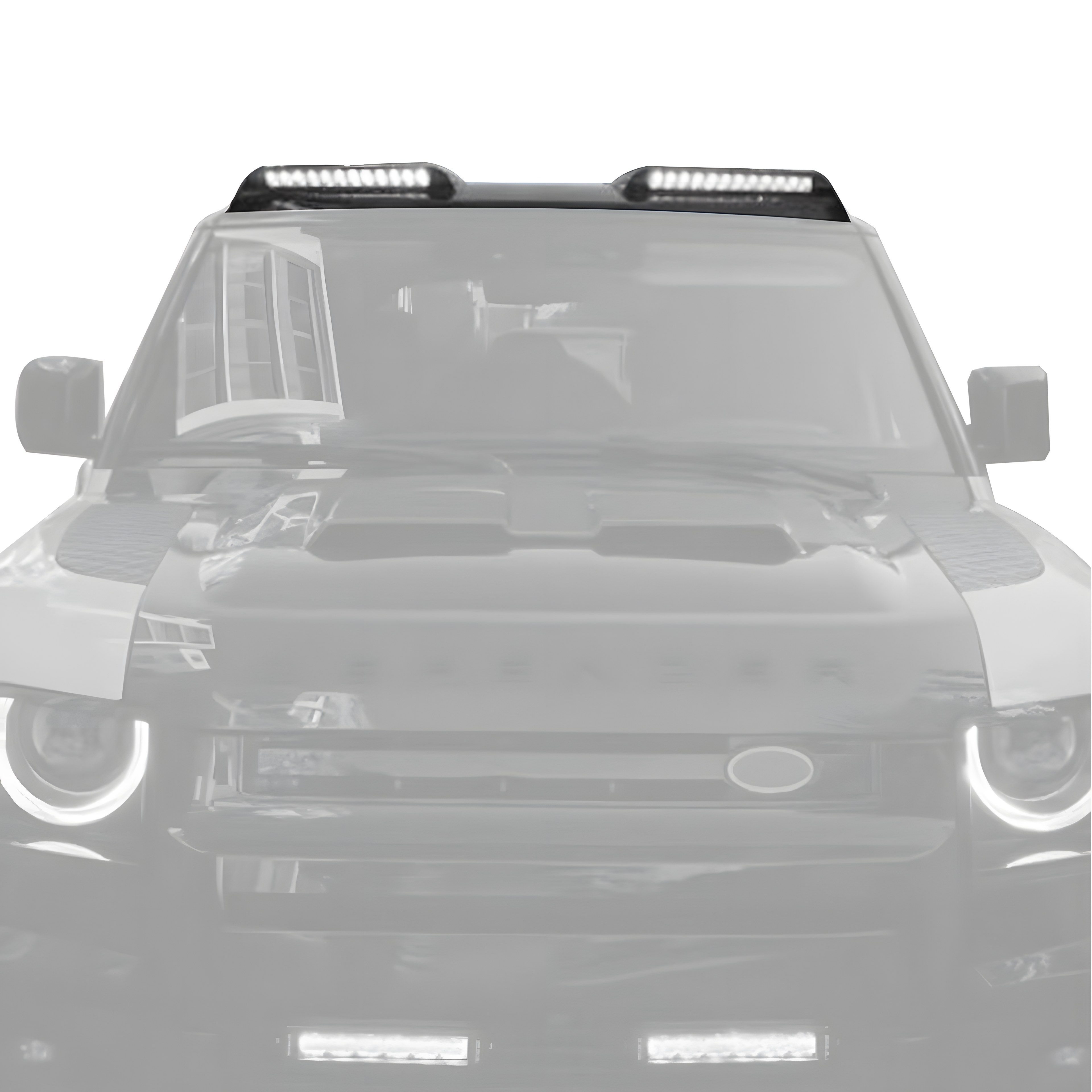 Long Dual LED Roof Light  (ABS/Carbon Fiber)