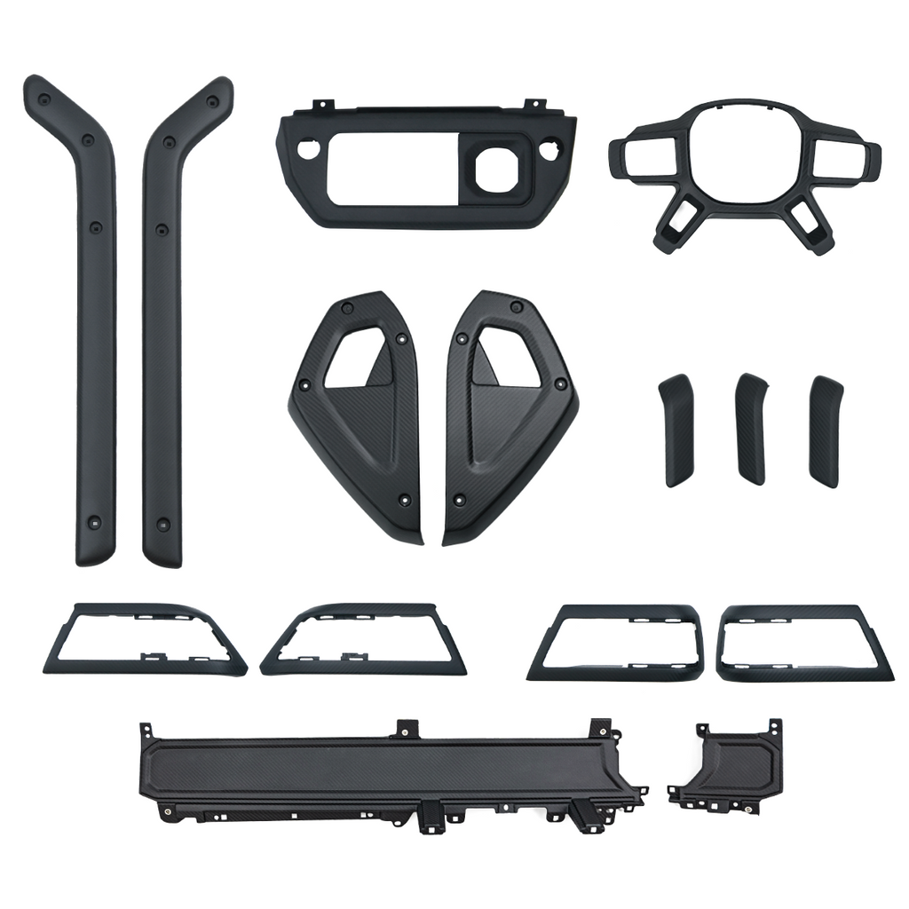 Matte Carbon Fibre Interior Trim Kit for Land Rover Defender 90 / 110