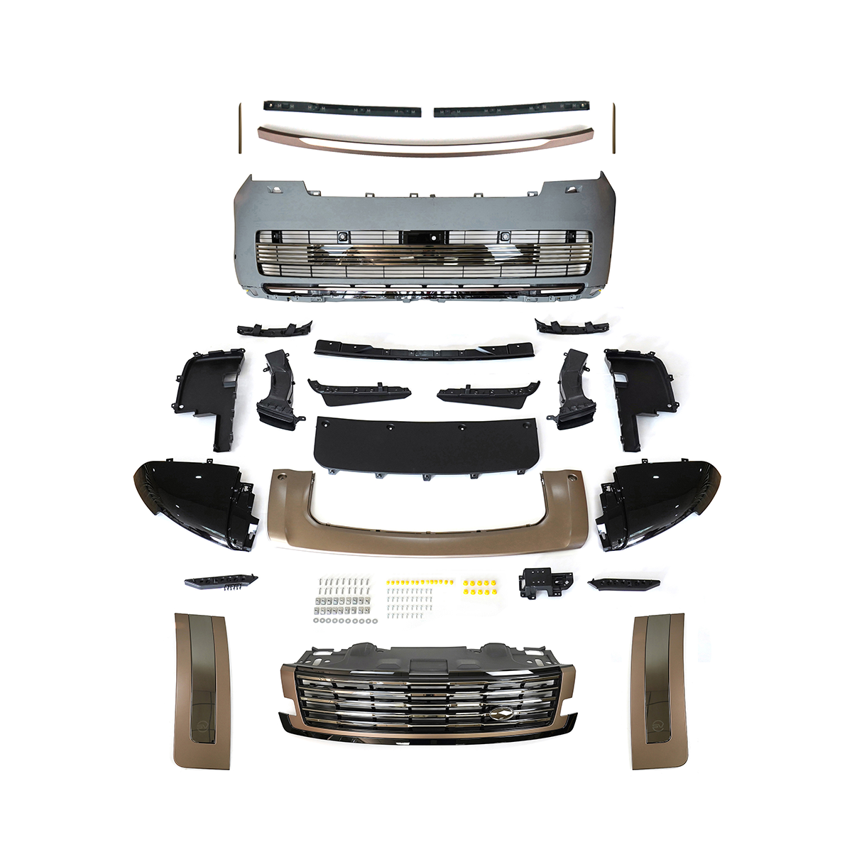 SV-Style Front Bumper Kit - Painted Injection-Moulded PP