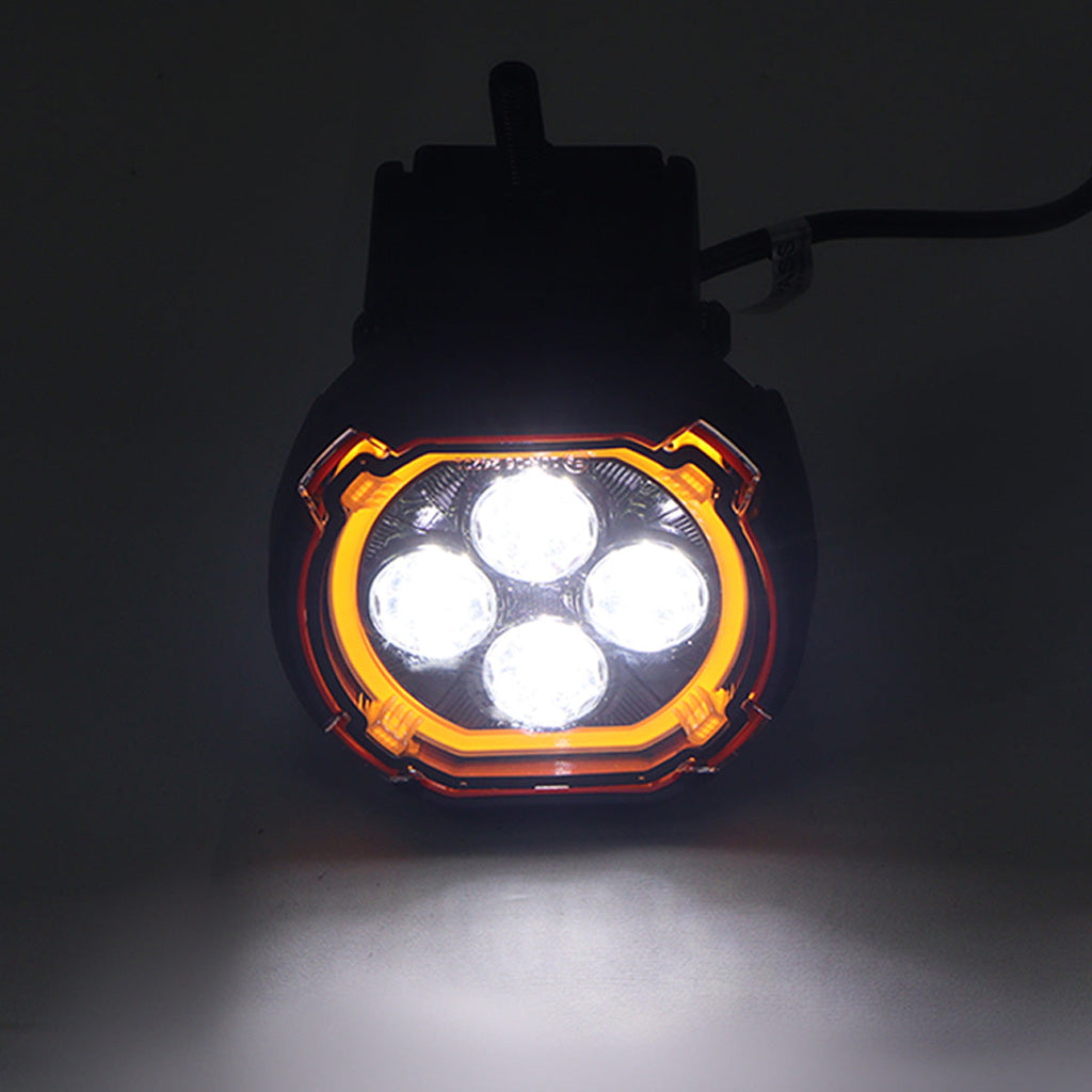 Dual-Function Round LED Spotlight with Amber Halo for Ineos Grenadier