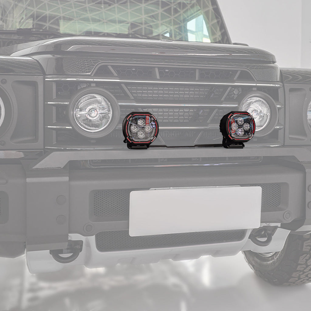 Front Bumper Spotlight Mount Bracket for INEOS Grenadier - Steel Auxiliary Light Bar